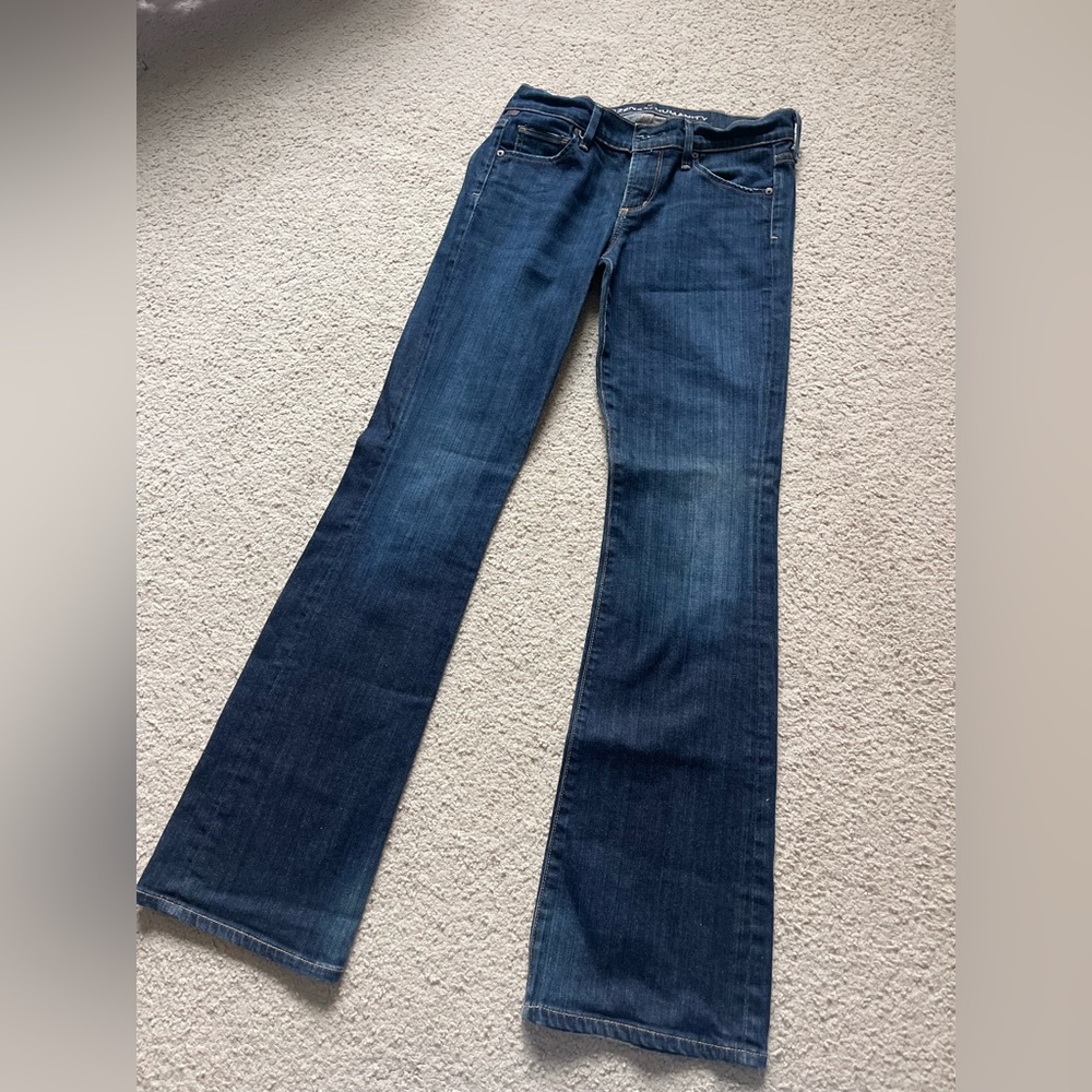 Citizens Of Humanity Dark Wash Petite Dita Boot Cut Jeans
